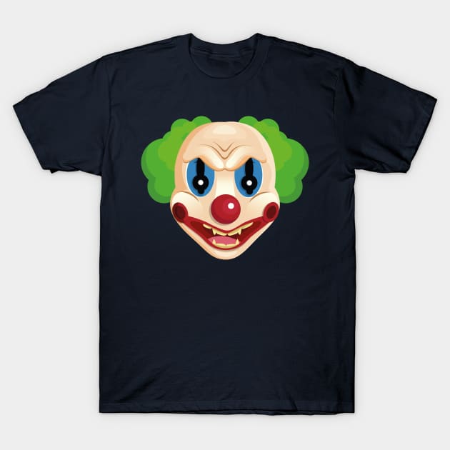 Scary Clown T-Shirt by Mako Design 